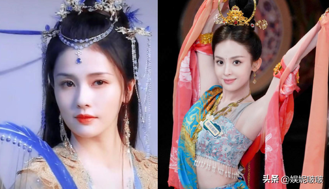 同样是“敦煌风”造型，几位女明星放一起对比，颜值差距一目了然