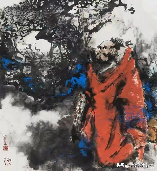 著名演员徐锦江先生的绘画艺术作品欣赏，不愧是科班出身的艺术家